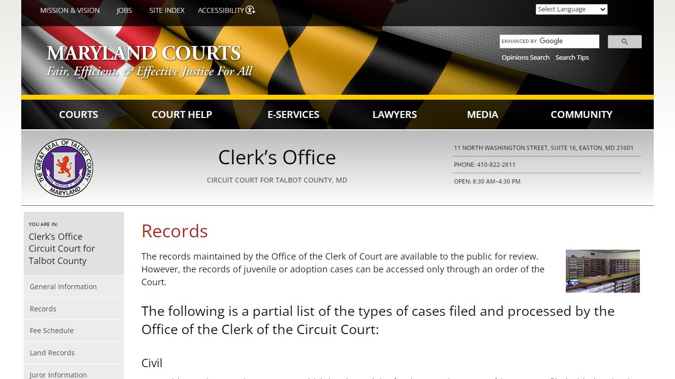 Records | Maryland Courts